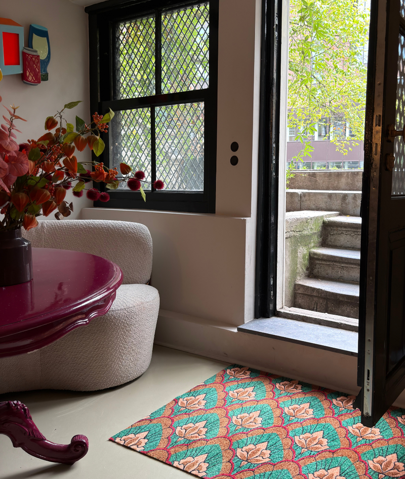 Deurmat op maat EcoLux - June Flower Classic